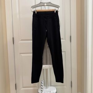 Lululemon Merino Wool Jogger Pants Size 4 Black Zip Pockets